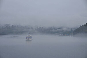 Boat in Fog Thumb