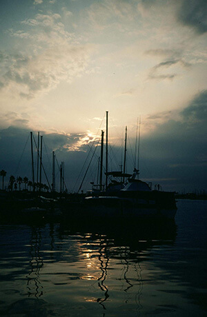 Boats at Sunset Thumb